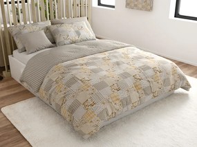 Obliečky z Renforcé bavlny PATCHWORK béžové Rozmer obliečky: 70 x 90 cm | 140 x 200 cm