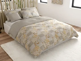 Obliečky z Renforcé bavlny PATCHWORK béžové Rozmer obliečky: 70 x 90 cm | 140 x 200 cm