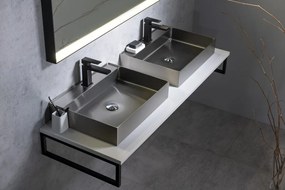 Sapho Sapho, AURUM nerezové umývadlo, 55x42cm, vrátane výpuste, nerez mat, AU402