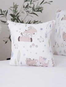 Bavlnená obliečka na vankúš Renforcé 40 × 40 cm - Srnčie šťastie