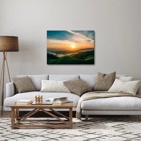 Obraz východu slnka nad morom (70x50 cm)