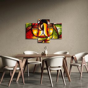 Obraz - Olejomaľba, abstraktné tváre (90x60 cm)