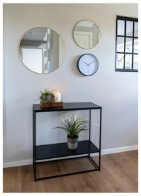 Čierny konzolový stolík s čiernou doskou 80x36 cm Vita – House Nordic