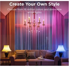 SADA 2x LED RGBWW Stmievateľná žiarovka E14/5W/230V 2700-6500K Wi-Fi - Govee