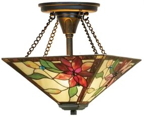 Tiffany luster stropnica ALYA Ø43 cm