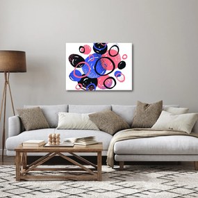 Obraz - Motív s kruhmi v živých farbách (70x50 cm)