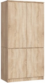 Šatníková skriňa Sinfin (dub sonoma). Akcia -20%. Vlastná spoľahlivá doprava až k Vám domov. 1117423