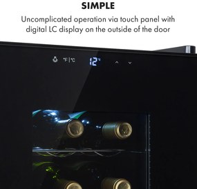 Klarstein Bellevin 18 Uno, vinotéka, 52 l, 11–18°C, 1 zóna