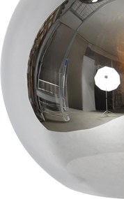 Inteligentné závesné svietidlo čierne s dymovým sklom vrátane 3 Wifi A60 - Wallace