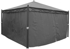Záhradný altánok so závesmi 4x4 m Dekorhome