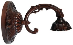 Nástenná lampa Tiffany hnedá bez tienidla -15 * Ø 23 cm