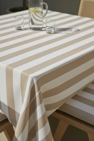 Záhradný obrus STRIPES béžový Rozmer: 140x200 cm