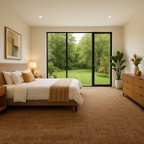 Associated Weavers, Koberec metráž Tropical 40, na mieru, šíře 4m, hnedá, filc, chodba / predsieň