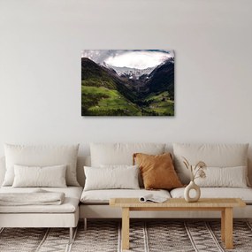 Obraz - Údolie pod horami (70x50 cm)