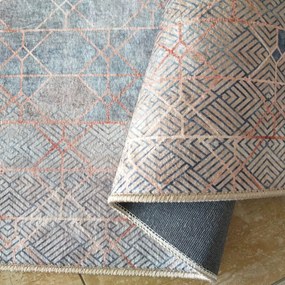 Protišmykový koberec s geometrickým vzorom Šírka: 160 cm | Dĺžka: 220 cm