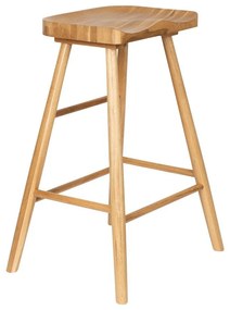 Barová stolička z dubového dreva v prírodnej farbe (výška sedadla 65,5 cm) Vander – White Label