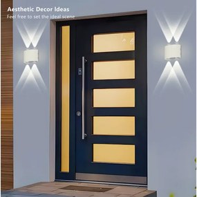 Brilagi - LED vonkajšie nástenné svietidlo FLAREBOX LED/4W/230V biele IP65