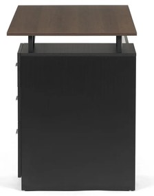 Kancelársky stôl 3218 OAK, čierny a dubový