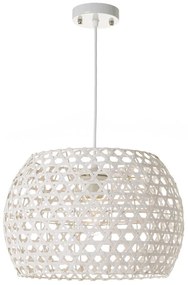 Krémové závesné svietidlo s bambusovým tienidlom ø 35 cm – Casa Selección