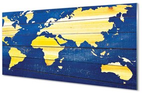 Nástenný panel  Máp na modré dosky 120x60 cm