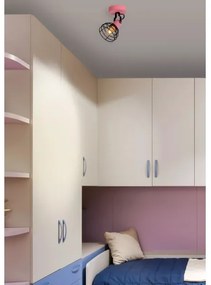 Lucide 08927/01/66 - Bodové svietidlo POLA 1xE27/60W/230V ružová