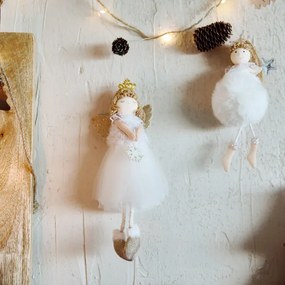 Závesná vianočná dekorácia ALLIN anjel 867915