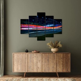 Obraz nočného mesta (150x105 cm)