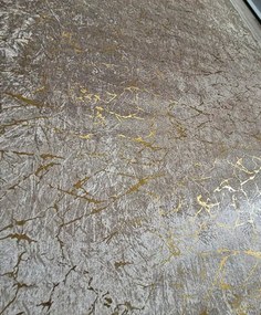 Moderný koberec Parys v béžovo-zlatej farbe s nízkym vlasom Rozmer: 50x80 cm