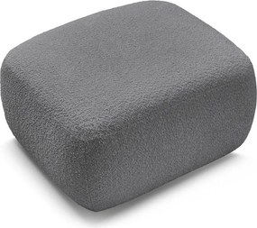 Sivá podnožka z textílie buklé Montaigne – Bobochic Paris