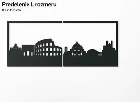 drevko Obraz Rím Rozmer obrazu: 37 x 89 cm, Farba dekorácie: Čierna