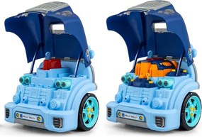 Auto s motorom N-gine modré