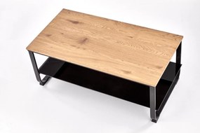 Konferenční stolek Arti dub craft zlatý/černý