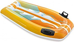 INTEX Nafukovacie lehátko s rukoväťami, oranžové