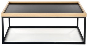 Čierny konferenčný stolík VENTUO LINEAR