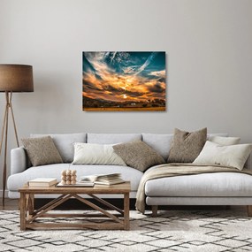Sklenený obraz mračien (70x50 cm)