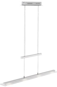 Kovové LED stmievateľné závesné svietidlo v striebornej farbe Tenso – Fischer & Honsel