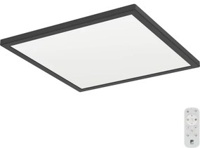 Eglo 901456-LED St. kúpeľ. svietidlo ROVITO-R 17,6W/230V 39x39cm IP44 čierna + DO
