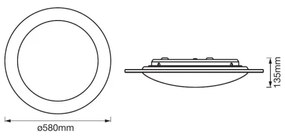 Ledvance -LED Stmievateľné stropné svietidlo ORBIS SPARKLE LED/35W/230V 2700-6500K