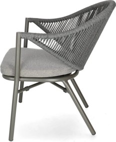 CUBA LIBRE  záhradná stolička s podrúčkami antracit