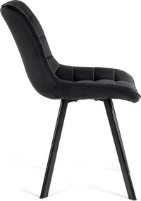 Noela Jedálenský set CERAMON 140 biely + 4x stolička BELLA čierna