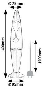 Rabalux 76106 - LED Lávová lampa LOLLOPOP 3 LED/25W/230V