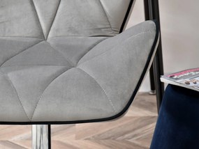 Kreslo Velma M (sivá + čierna). Akcia -21%. Vlastná spoľahlivá doprava až k Vám domov. 1110449