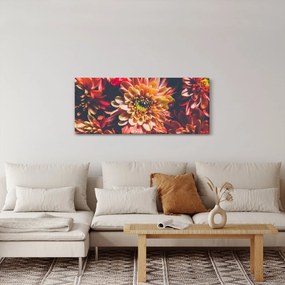 Obraz - Chryzantémy (120x50 cm)