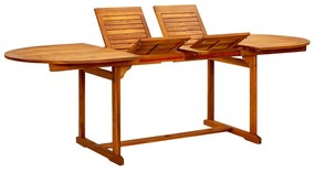 Záhradný jedálenský stôl (160-240)x100x75 cm akáciové drevo
