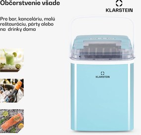 Klarstein Arctic Porter, výrobník ľadu, kužeľovité kúsky ľadu, 12 kg/24 h, nehrdzavejúca oceľ