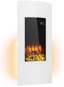 Lamington, elektrický krb, 2000 W, LED plameň, teplovzdušný ohrievač, časovač, osvetlenie