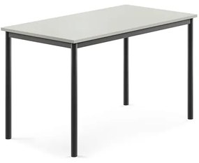 Stôl SONITUS, 1200x700x720 mm, HPL - šedá, antracit