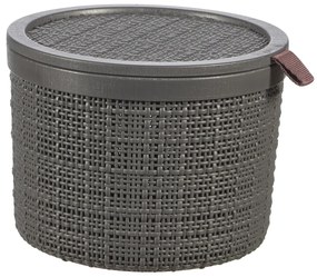 Curver JUTE 245714 Úložný kôš 2 l, sivý