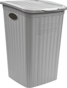 STEFANPLAST Košík na bielizeň Elegance 50 l, sivý
