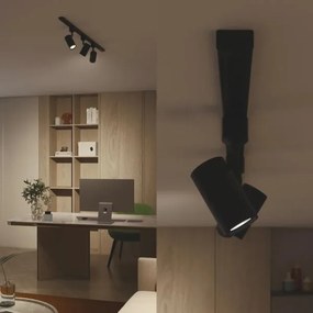 Philips - LED stmievateľné bodové svietidlo pre lištový systém EASYLINK 3xGU10/4,7W/230V 1m čierna